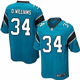Nike Men & Women & Youth Panthers #34 D.Williams Blue Team Color Game Jersey,baseball caps,new era cap wholesale,wholesale hats